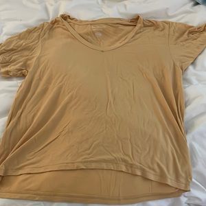 womens v neck american eagle yellow soft and sexy shirt